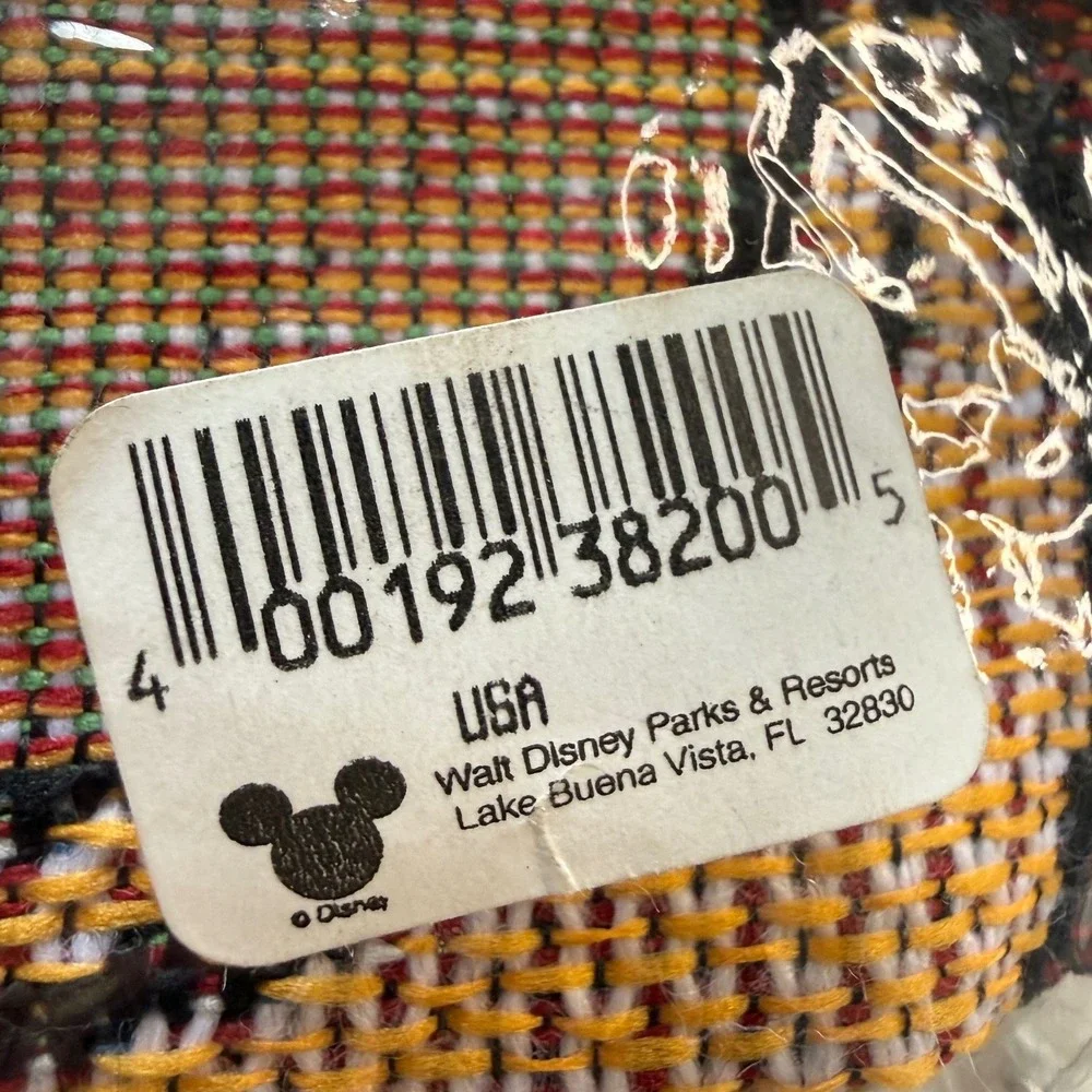 New! Mickey Mouse Tapestry Woven Throw Walt Disney World 4 Parks Blanket 46